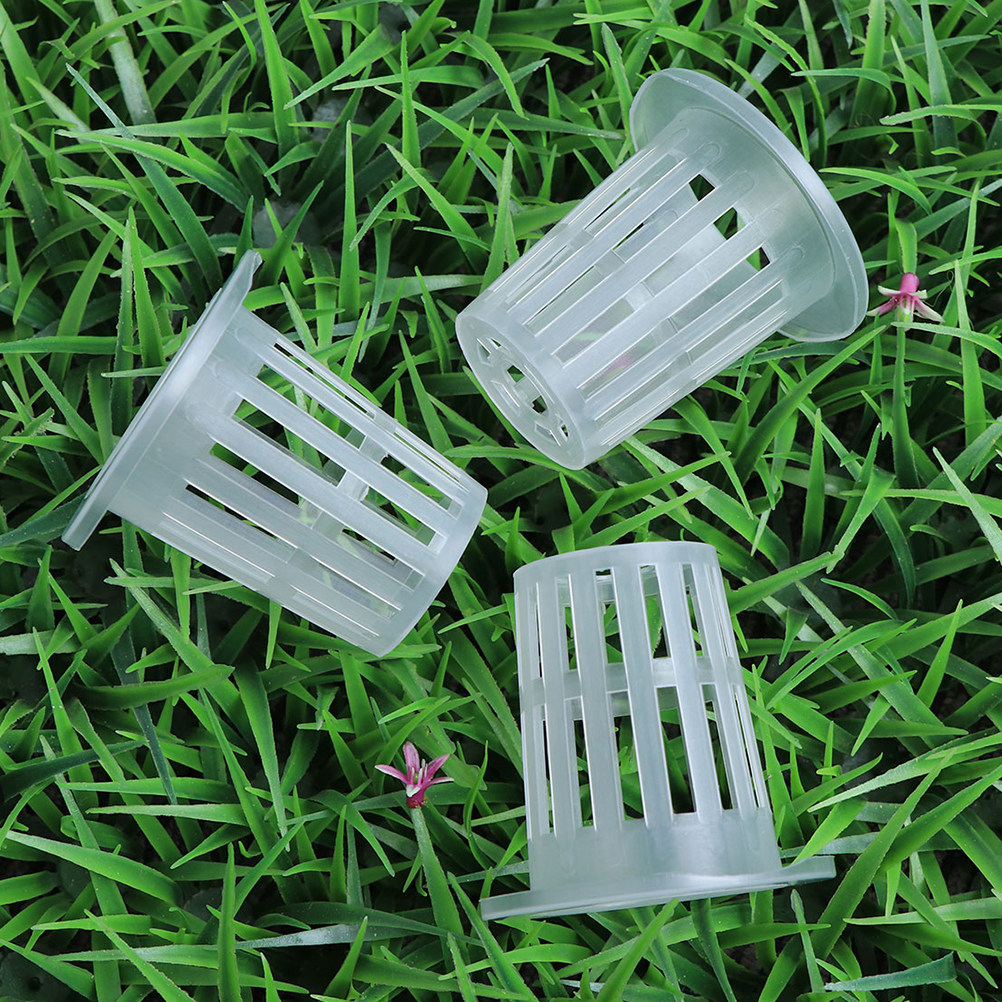 Plant Pot - 10個入り、水耕栽培用ネットポット、通気孔付き、紫外線に強いプラスチック製、土を使わない植物栽培用。