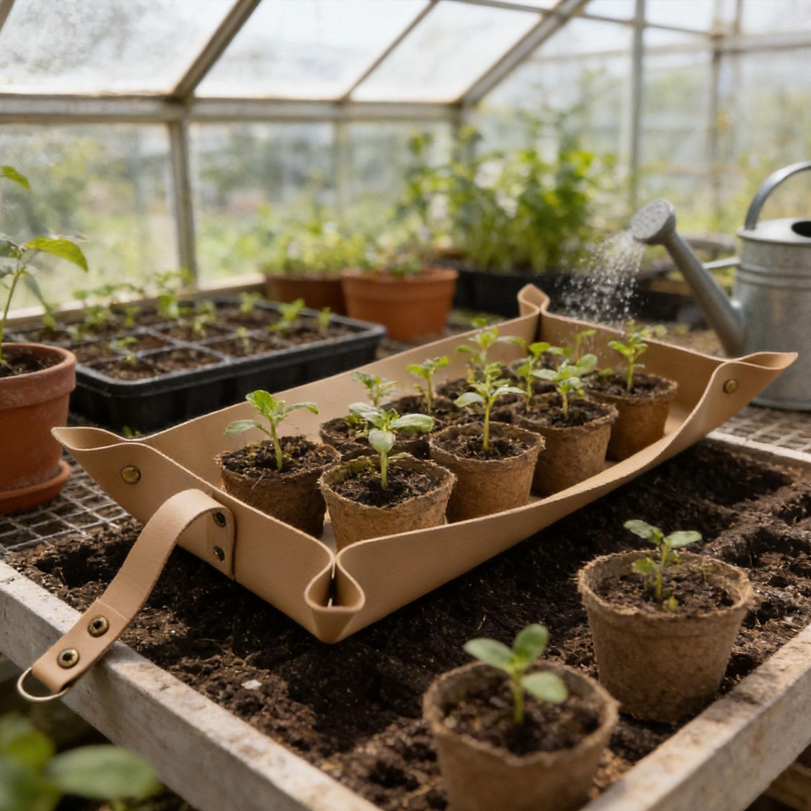Repotting Mat - 植物の植え替えマット 植物の植え付けトレイ 丈夫な折りたたみ式ガーデニングハンドツール 屋内/屋外用ガーデニングトレイ ガーデニングマット