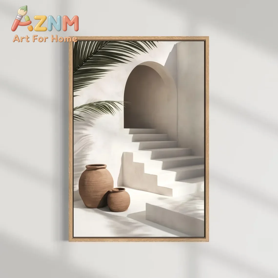 AZNM メディテラネアン風、ニュートラルカラーのキャンバス - Terracotta Pot のレビューと価格