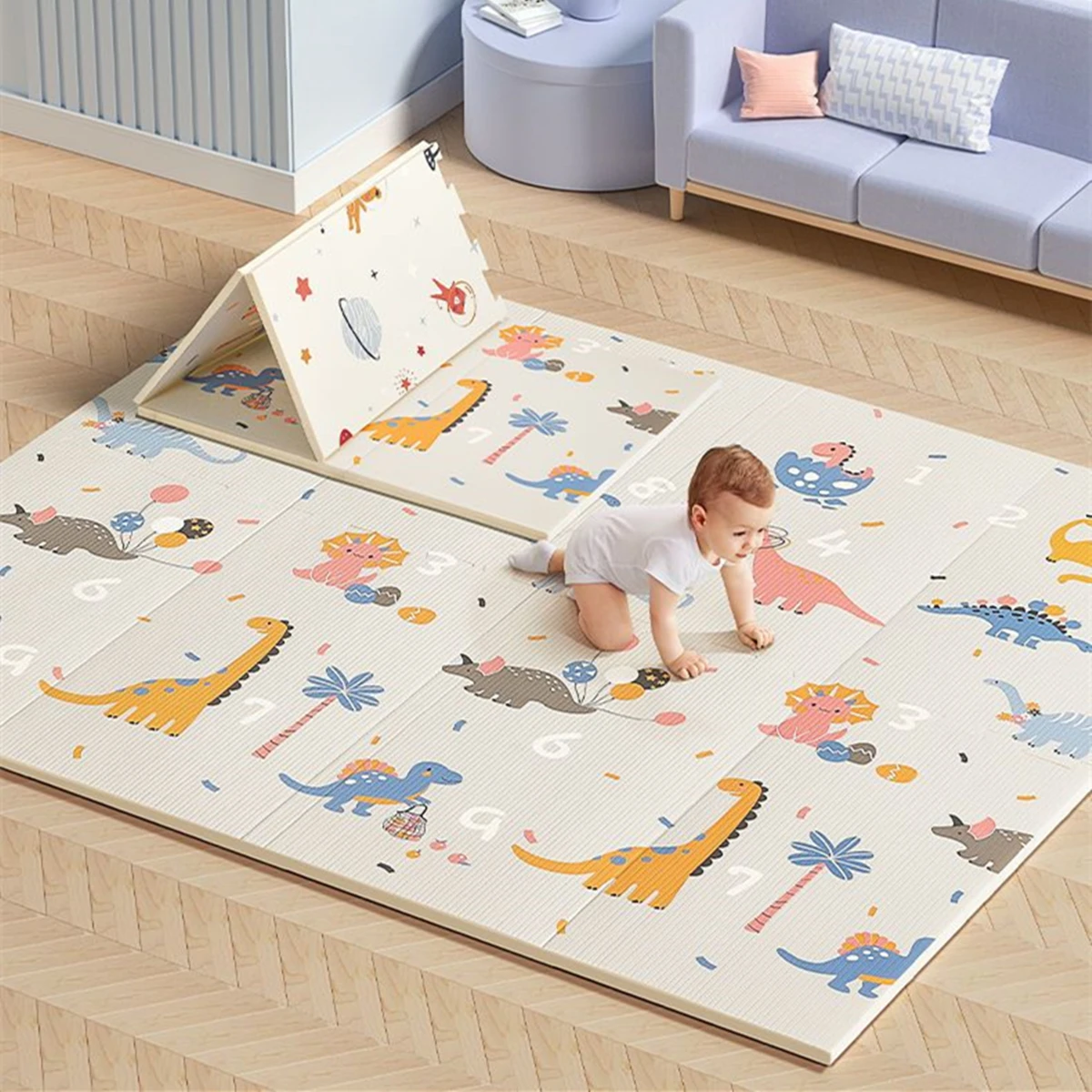 非毒性教育用折りたたみ式子供用カーペットベビープレイマット保 - Repotting Mat のレビューと価格