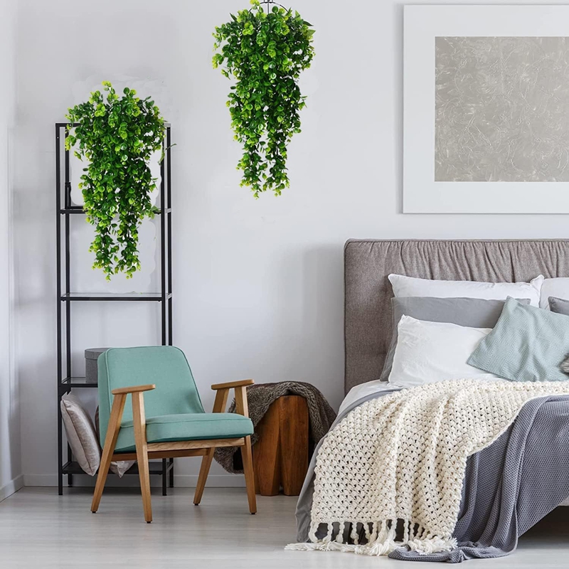 1 個人工 5 フォーク籐ユーカリ壁掛けシミュレーション緑偽 - Snake Plant のレビューと価格