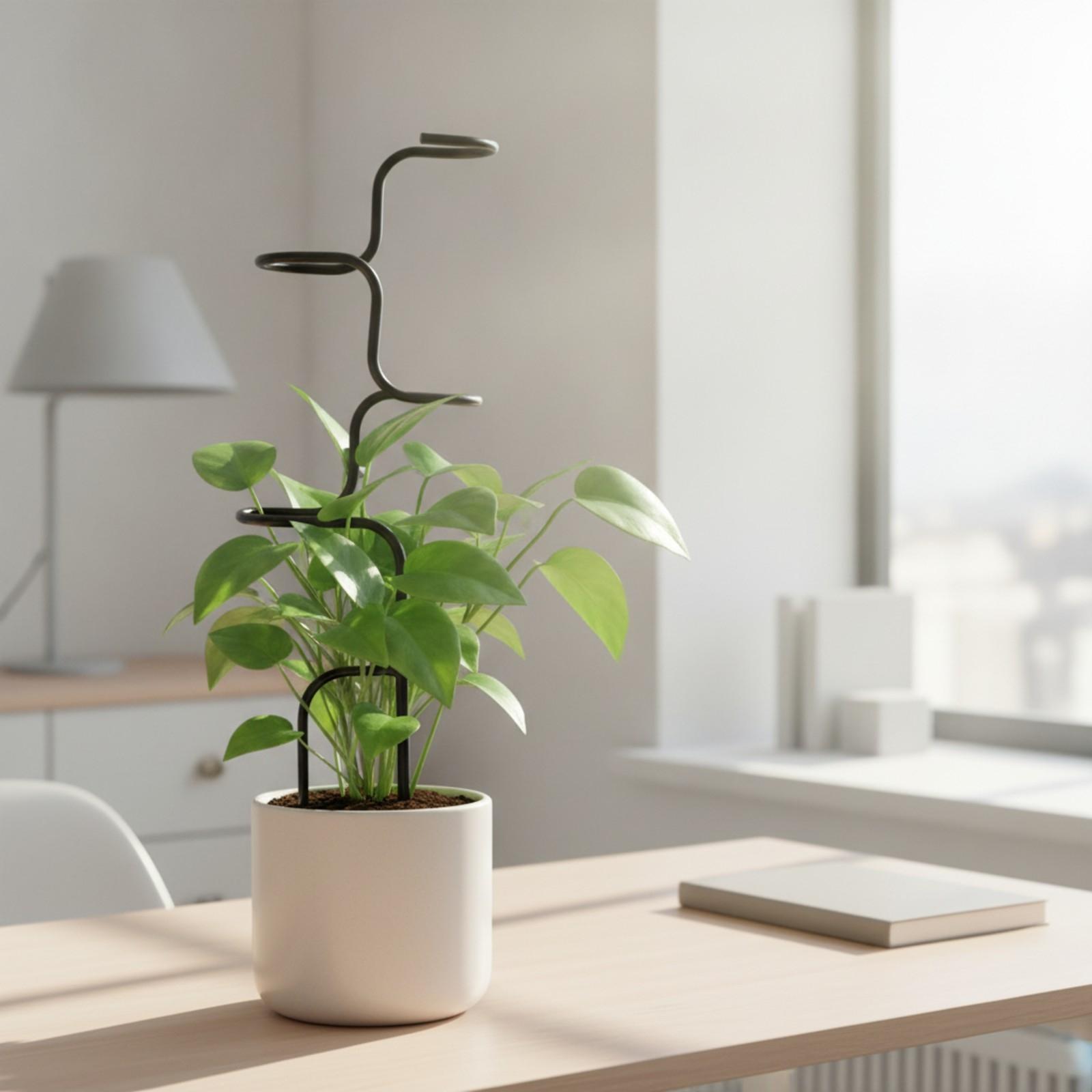 丈夫なガーデン用支柱。鉢植えや花壇に最適なC字型ワイヤーリン - Plant Support Stake のレビューと価格