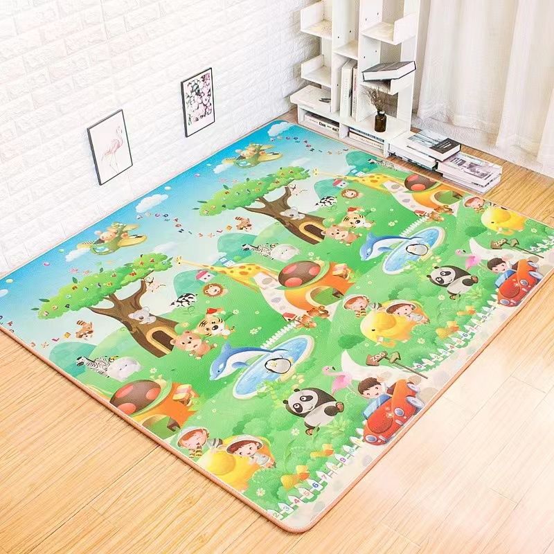 ベビープレイマット両面動物キッズラグ教育玩具子供のためのソフ - Repotting Mat のレビューと価格