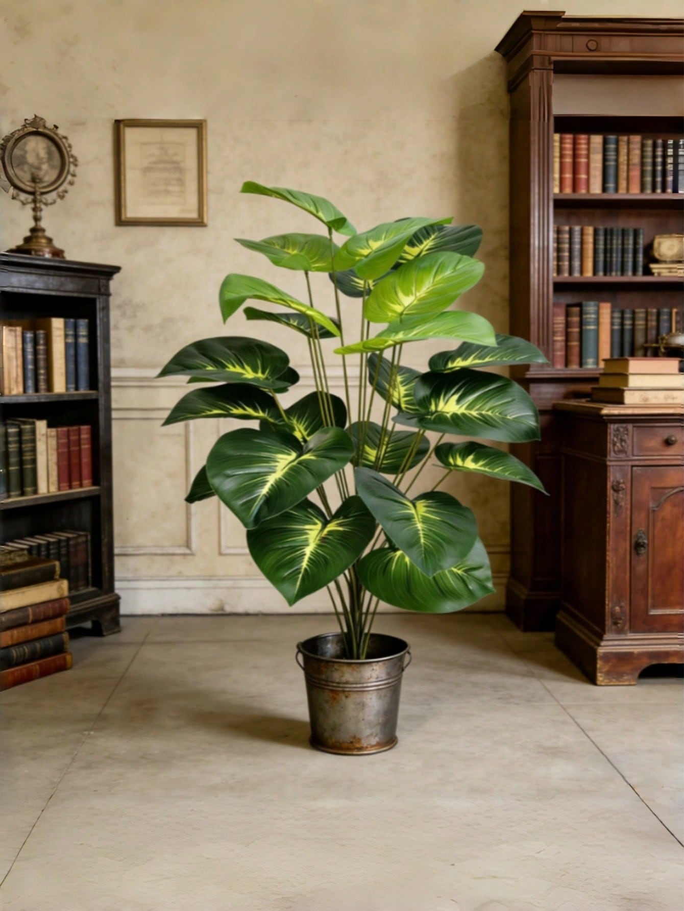 大型の人工観葉植物「マネーツリー」、鉢植えタイプ。18枚また - Pothos のレビューと価格