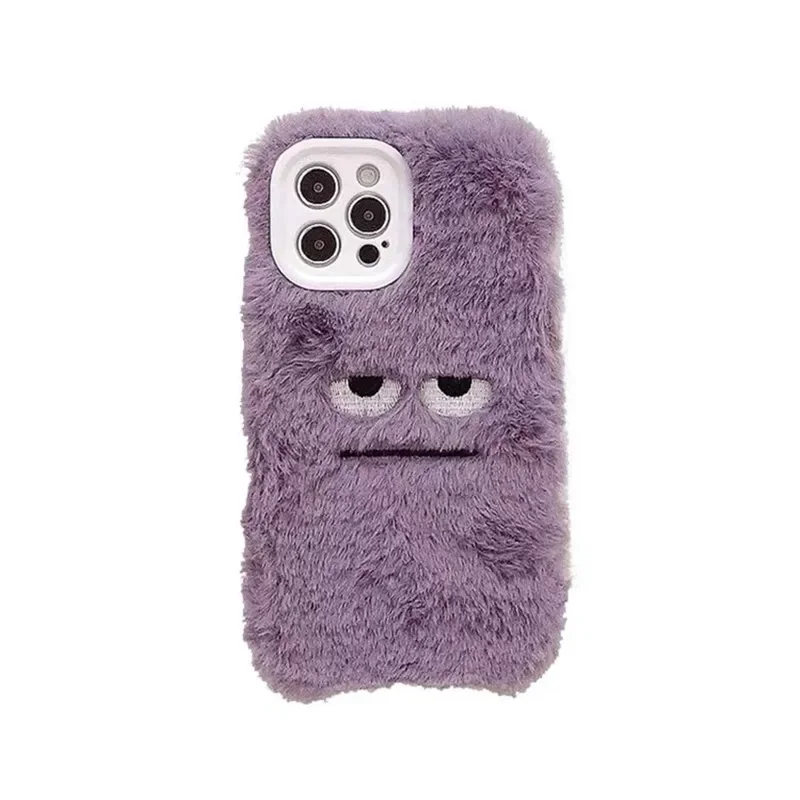 かわいいモンスターのぬいぐるみ風、ふわふわのiPhoneケー - Monstera のレビューと価格