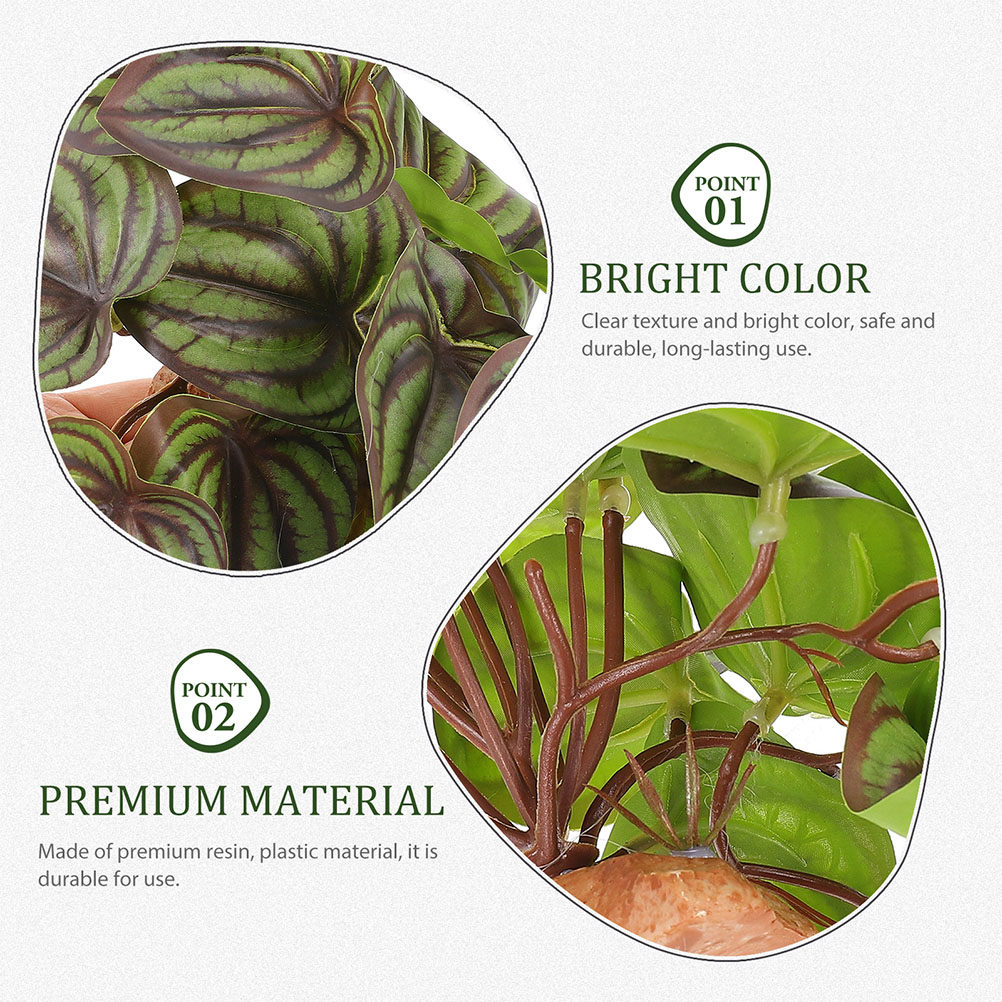 高品質な人工観葉植物。爬虫類用の水槽、魚缸の装飾に。ヤモリ、 - Snake Plant のレビューと価格