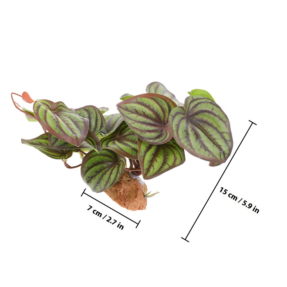 高品質な人工観葉植物。爬虫類用の水槽、魚缸の装飾に。ヤモリ、 - Snake Plant のレビューと価格