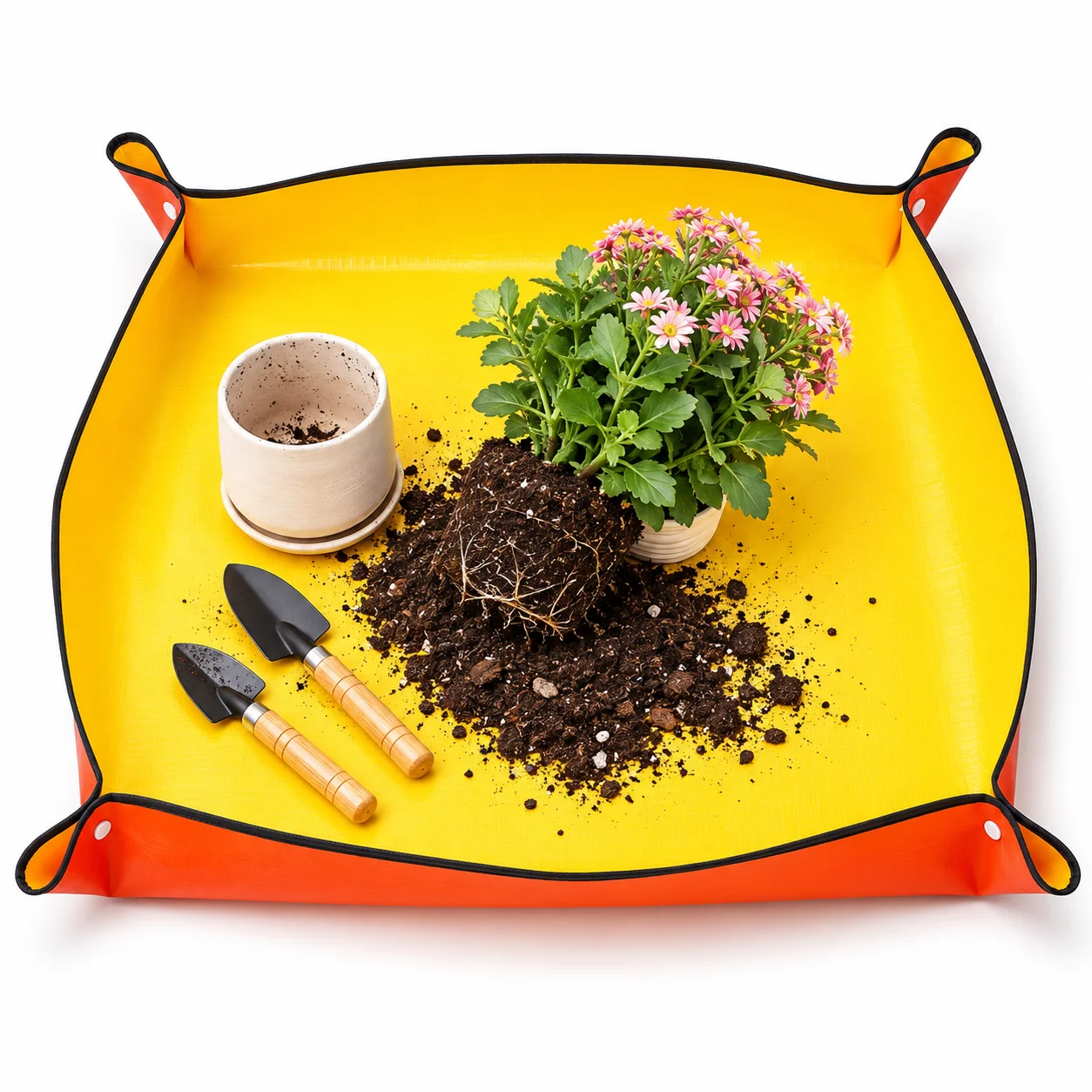 防水加工のガーデン用植え替えマット。PE素材の植物移植用パッ - Repotting Mat のレビューと価格
