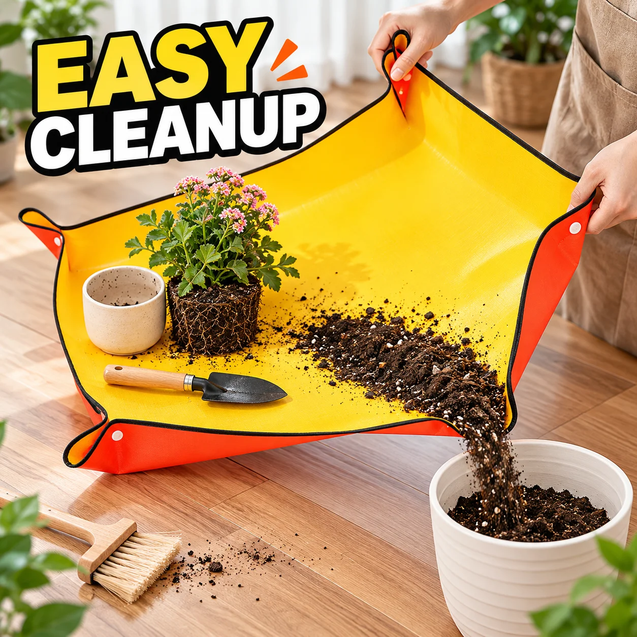防水加工のガーデン用植え替えマット。PE素材の植物移植用パッ - Repotting Mat のレビューと価格