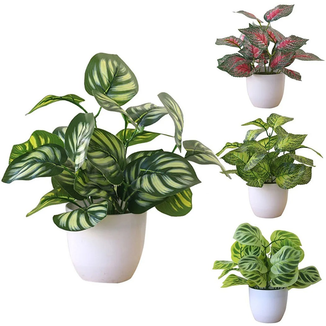 1PC 人工観葉植木鉢盆栽パーティーモールホームデスクトップ - Succulent Set のレビューと価格